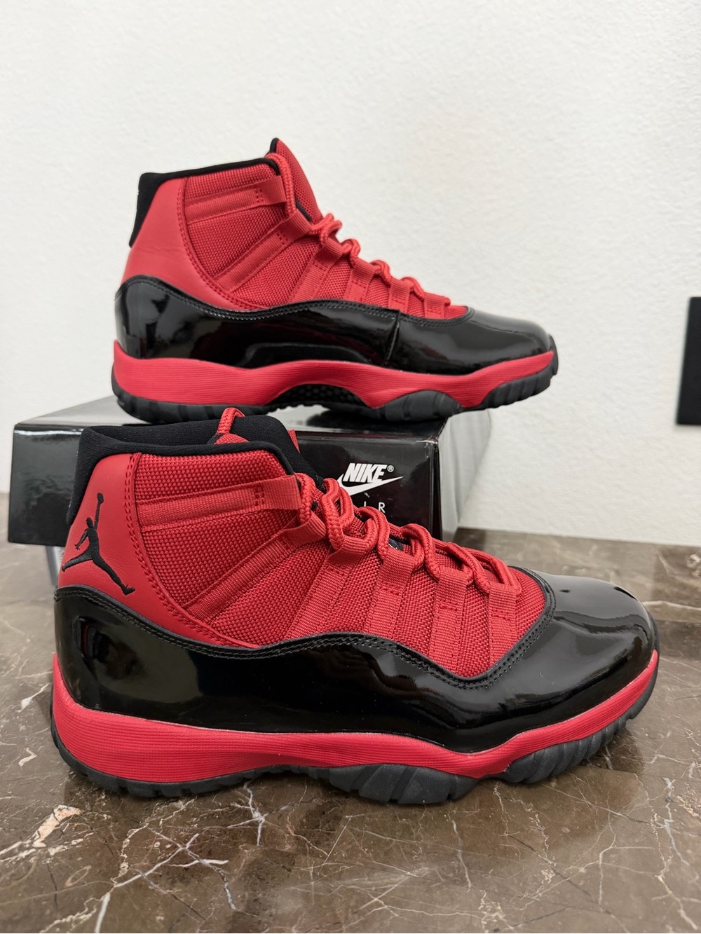 New! Unworn! Air Jordan 11 retro red and black men’s size 8